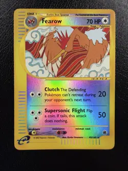 Pokemon Card Fearow 45/165 Reverse Holo Rare Expedition Base Set LP - Image 1