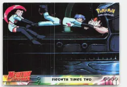Meowth Times Two #23 Topps The First Movie Trading Cards Pokemon Lightly Played - Image 1