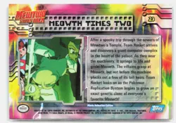 Meowth Times Two #23 Topps The First Movie Trading Cards Pokemon Lightly Played - Image 2