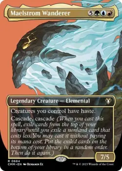 Maelstrom Wanderer (Borderless) - Medium Play MTG Commander Masters - Image 1