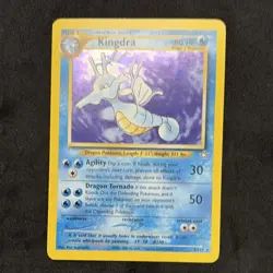 Pokemon TCG Kingdra Neo Genesis 8/111 Rare Holo Stage 2 90 HP Card 2000 - Image 1