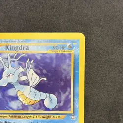 Pokemon TCG Kingdra Neo Genesis 8/111 Rare Holo Stage 2 90 HP Card 2000 - Image 3