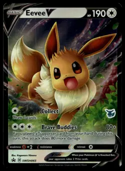 Eevee V #SWSH065 Battle Academy 2022 Near Mint or Better - Pokemon Card - Image 1