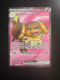 Dachsbun EX 160/142 - S&V Stellar Crown - Ultra Rare Full Art - Pokemon TCG NM - Image 1