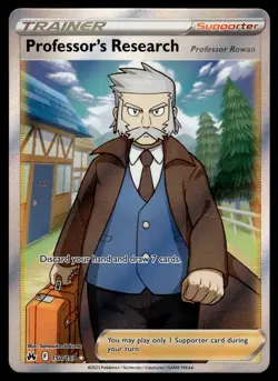 Professor's Research (Full Art) 150/159 Crown Zenith Pokemon - Image 1