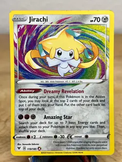 Vivid Voltage Jirachi 119/185 Amazing Rare Pokemon LP - Image 1
