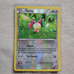 Pokemon Primal Clash 113/160 Skitty - Reverse Holo Common - Near Mint - Image 1