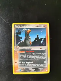 Carta Pokemon PSA DARK HOUNDOOM 37/109 raro Eng Set EX TEAM ROCKET Bgs Promo GX - Image 1