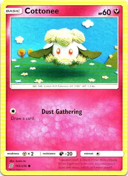 Cottonee 143/236 Common Unified Minds Pokemon Lightly Played - Image 1