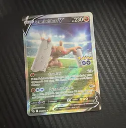 Pokemon TCG Conkeldurr V 074/078 Pokemon GO Ultra Rare Full Art Holo - Image 1