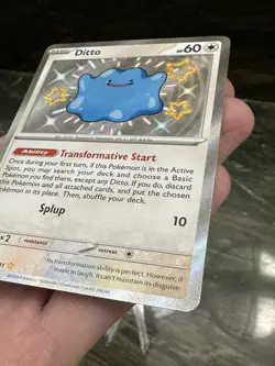 Pokemon TCG Ditto Scarlet & Violet: Paldean Fates 201/091 Holo Shiny Rare - Image 3
