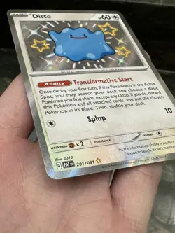 Pokemon TCG Ditto Scarlet & Violet: Paldean Fates 201/091 Holo Shiny Rare - Image 4