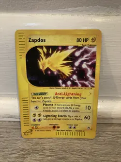 Zapdos H32/H32 Aquapolis Holo eReader Pokemon Card Ungraded - Image 1