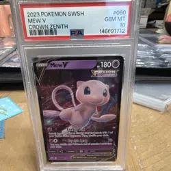 The Pokemon Company Pokemon TCG Mew V 060/159 Crown Zenith Holo PSA 10 English - Image 1