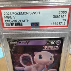 The Pokemon Company Pokemon TCG Mew V 060/159 Crown Zenith Holo PSA 10 English - Image 2