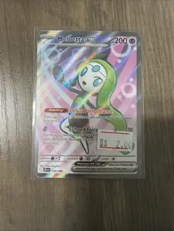 Meloetta ex 159/086 SV: Black Bolt Ultra Rare Pokemon TCG NM - Image 1