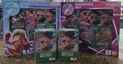 One Piece Card Game Illustration Box Vol 3 & 4 + DP-08 Legacy Of The Master Pack - Image 1