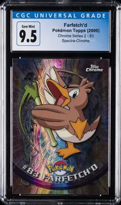 2000 POKEMON TOPPS CHROME SER 2 SPECTRA - CHROME #83 FARFETCH'D CGC 9.5 - Image 1