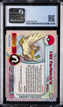 2000 POKEMON TOPPS CHROME SER 2 SPECTRA - CHROME #83 FARFETCH'D CGC 9.5 - Image 2