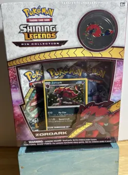 Pokemon Shining Legends Pin Collection Zoroark Marshadow Promo Box Lot English - Image 1