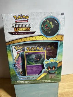 Pokemon Shining Legends Pin Collection Zoroark Marshadow Promo Box Lot English - Image 2