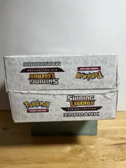 Pokemon Shining Legends Pin Collection Zoroark Marshadow Promo Box Lot English - Image 5