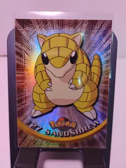 1999 Pokemon Topps #27 Sandshrew Holo Foil TV Animation Edition, Series 1 - Image 1