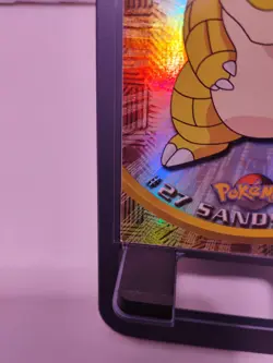 1999 Pokemon Topps #27 Sandshrew Holo Foil TV Animation Edition, Series 1 - Image 5