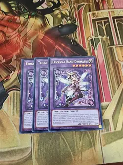 3x Trickstar Band Drumatis - MZTM-EN027 - 1st Ed Rare NM Yugioh - Image 1
