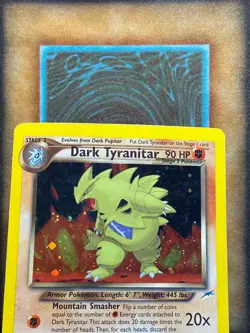 Pokemon Dark Tyranitar 11/105 Neo Destiny Holo Rare MP - Image 3