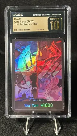 CGC 10 PRISTINE One Piece 2nd Anniversary DON!! Promo Gold Label Four Emperors - Image 1