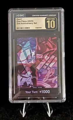 CGC 10 PRISTINE One Piece 2nd Anniversary DON!! Promo Gold Label Four Emperors - Image 3