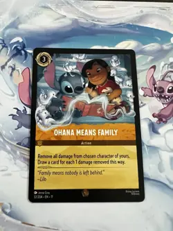 Disney Lorcana TCG Ohana Means Family 32/204 Winterspell - Image 1