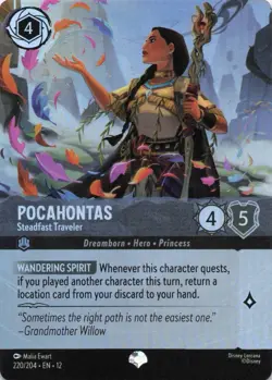 Pocahontas - Steadfast Traveler - 220/204 Epic - Disney Lorcana Wilds Unknown - Image 1