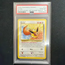 【PSA 10】Eevee Pokemon Card Japanese Black Star Jr Stamp Rally 2000 #11 - Image 2