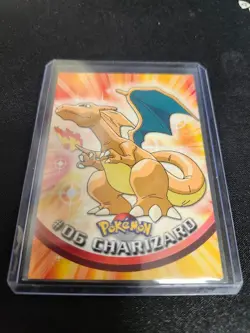 Charizard 1999 Topps #06 Pokemon Card Blue Logo TV Animation Non Holo MP CREASE! - Image 1