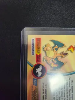 Charizard 1999 Topps #06 Pokemon Card Blue Logo TV Animation Non Holo MP CREASE! - Image 4