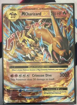 Pokemon TCG M Charizard EX 13/108 Evolutions 2016 Holo Ultra Rare Card - Image 1