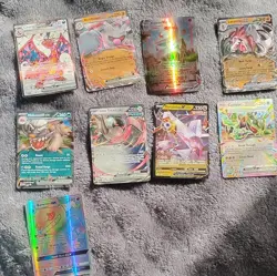 Pokemon TCG 9 Holo Cards Charizard EX Espeon VMAX Lycanroc EX Annihilape Lot - Image 1