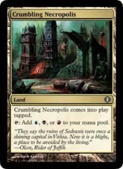 MTG - Crumbling Necropolis - Shards of Alara - NM, English Magic FLAT RATE SHIP - Image 1