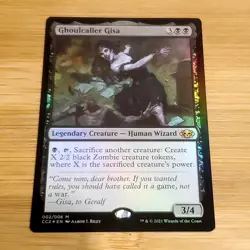 1x Ghoulcaller Gisa, Foil, Commander Collection Black, Magic MTG Bump in Foil - Image 1