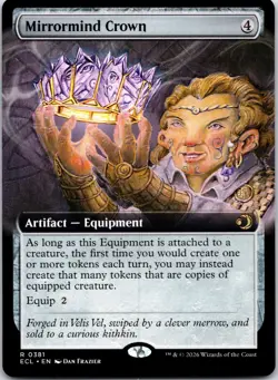Mirrormind Crown (Extended Art) 381 Rare Lorwyn Eclipsed Magic: The Gathering NM - Image 1