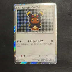 Poncho Wearing Eevee Umbreon 141/SM-P Japanese Pokemon Card Promo from Japan - Image 2