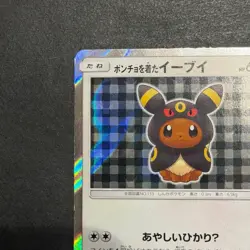 Poncho Wearing Eevee Umbreon 141/SM-P Japanese Pokemon Card Promo from Japan - Image 4
