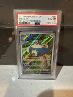 POKEMON - SNORLAX - 2023 BLACK STAR PROMO 151 ELITE TRAINER BOX - PSA 10 - Image 1