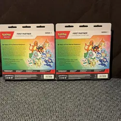 Pokemon TCG First Partner Illustration Collection Promo - 2 Packs English - Image 2