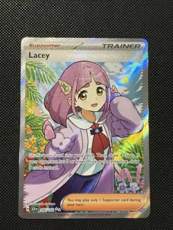 Pokemon Stellar Crown - Lacey - 166/142 - Full Art Rare - M/NM￼ - Image 2