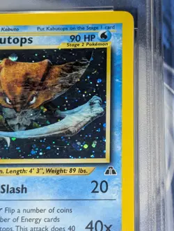 Kabutops 6/75 1st Edition Holo Rare Neo Discovery Pokemon Tcg PSA 8 NM-MT - Image 3