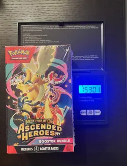 VERY HEAVY 153G Pokemon Ascended Heroes Booster Bundle 6 Packs NEW & SEALED - Image 1