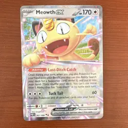 The Pokemon Company Meowth EX POR 062/088 Full Art Rare Holo Eng HP 170 - Image 1